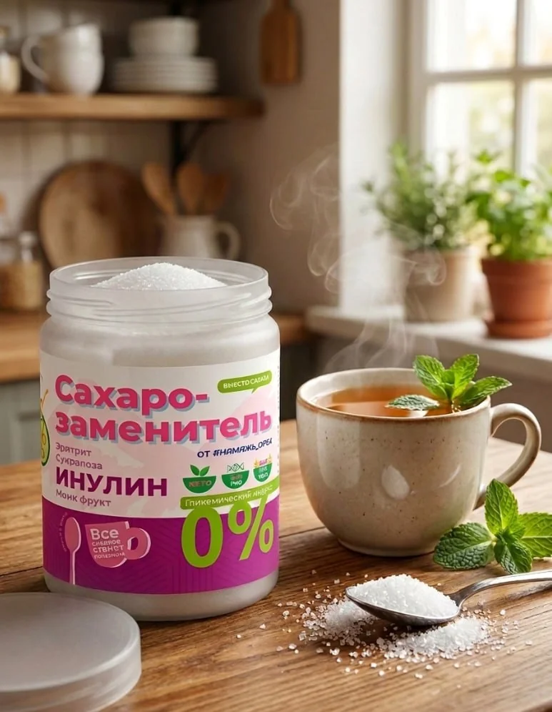 Баночка сахарозаменителя Намажь орех
